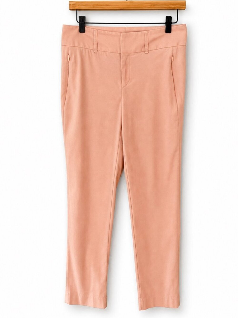 Rag & Bone Ponte Skinny Ankle Pants Peach Zip Pockets Size 8